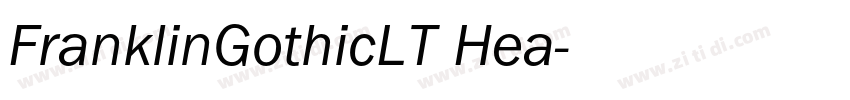 FranklinGothicLT Hea字体转换